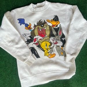 Rare 80s looney toons crewneck sweater jerry Leigh